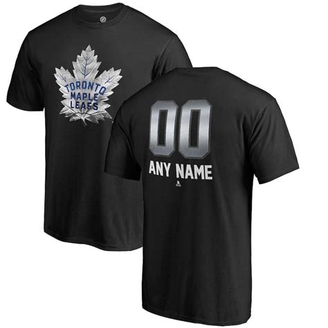 Men's Toronto Maple Leafs Fanatics Branded Black Personalized Midnight ...