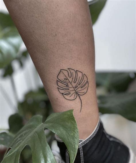 30 Unique Monstera Tattoos You Must Love | Style VP | Page 6