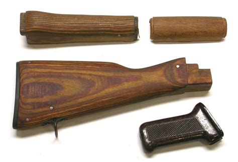 Romanian AKM/AK-47 Wood Furniture Set with Bakelite Grips (JGD) | Firearms & Military Artifacts ...