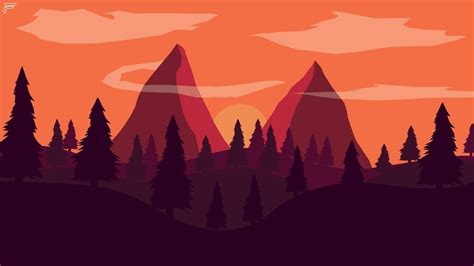 Made a 2D Landscape using the FireWatch style. : AdobeIllustrator | Art galleries architecture ...