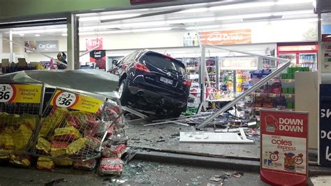 Drink driver crashes through petrol station - ABC News