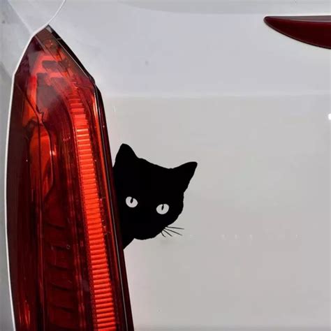 Feel Like a Real Cat-Peering Cat Face Car Sticker Decal FREE SHIP USA ...