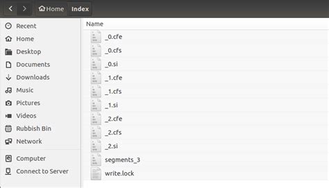 Apache lucene indexing example - noredmovement