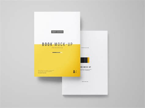 A4 Book PSD Mockup | MockupsQ