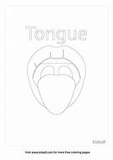 Tongue Coloring Pages Sketch Coloring Page sketch template
