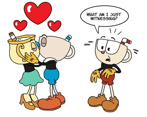 Cuphead Witnessing the First Kiss by StarGirl987 on DeviantArt