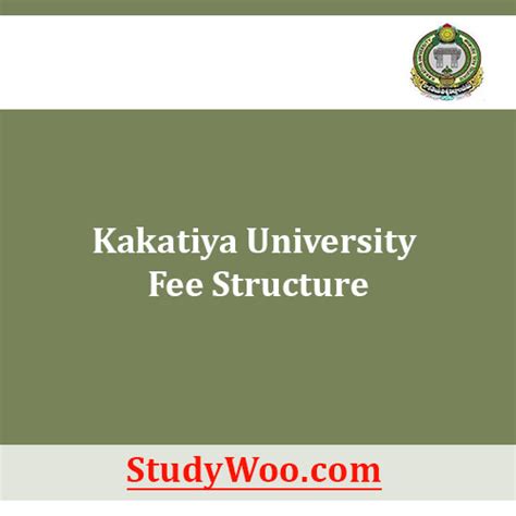 Kakatiya University Fees Structure and Courses 2024-25