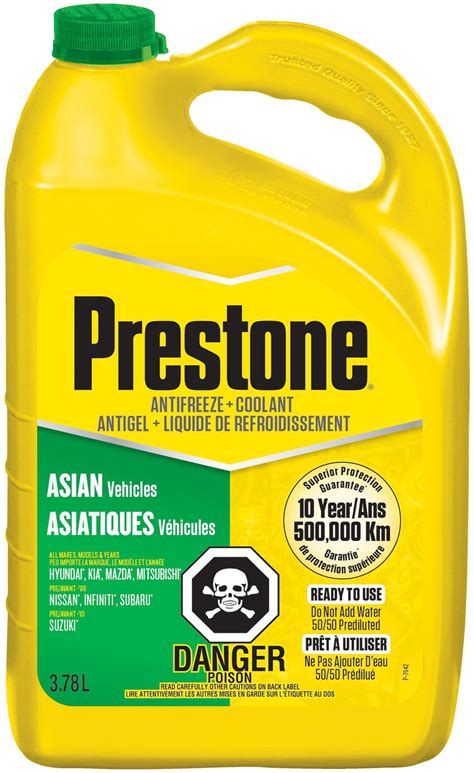 Prestone® Asian Vehicle 50/50 Antifreeze Coolant (Green) | Walmart Canada