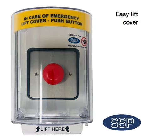 Medium Emergency Stop Button Cover Flush Mount