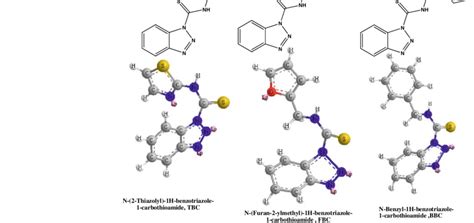 Optimized structures of the studied benzotriazole derivatives... | Download Scientific Diagram