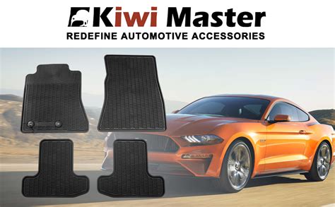 Amazon.com: KIWI MASTER Floor Mats Compatible for 2015-2020 Ford Mustang Accessories Pony Horse ...