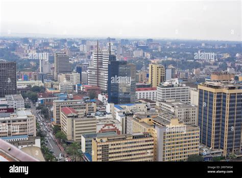 An aerial view of Nairobi City skyline Stock Photo - Alamy