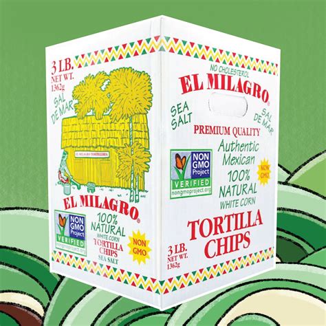 El Milagro White Corn Tortilla Chips, 3 lbs. — tomatl foods