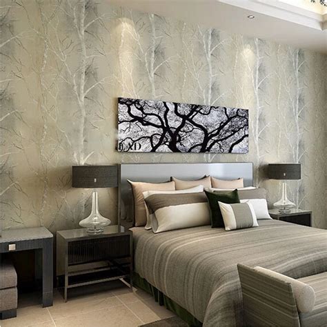 beibehang natural tree Forest textured wallpaper roll wallcovering ...