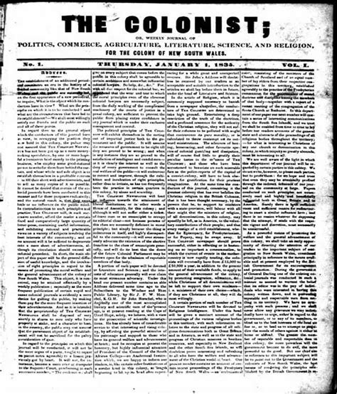 The Colonist (Australian newspaper) - Wikiwand