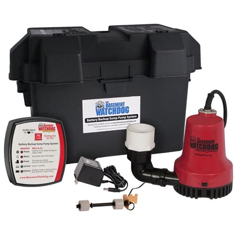 The Basement Watchdog Emergency battery backup sump pump system can be ...