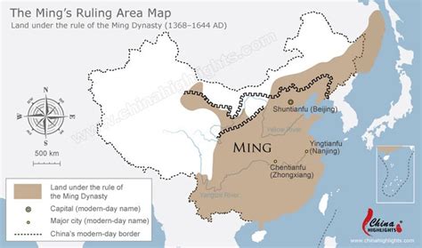 Ming Dynasty Map - Ancient China Maps - China Highlights