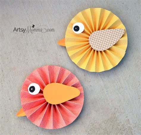 How to make Paper Rosette Birds - Artsy Momma