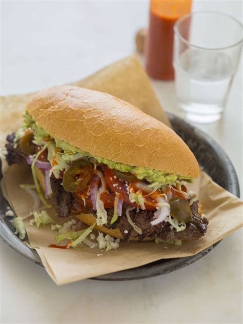 Delicious Carne Asada Torta Sandwich