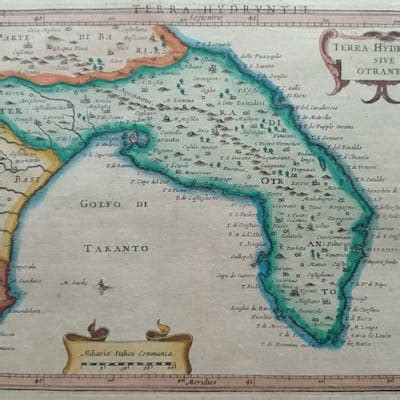 Europe, Map - Italy / Puglia; H | Barnebys