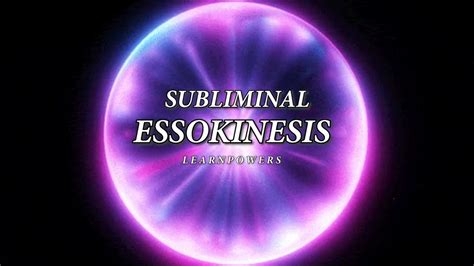 Essokinesis Subliminal (Control & Manipulate REALITY) - YouTube