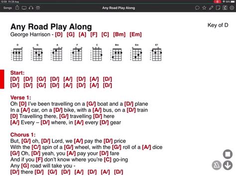 Any Road - George Harrison - ONSONG Chords - Chordify