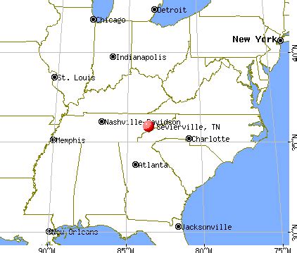 Sevierville Tennessee Map | Time Zones Map