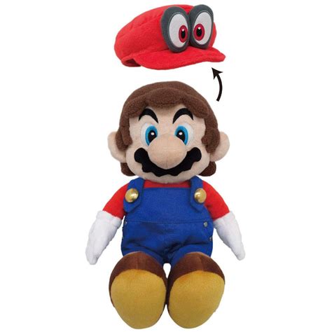 Super Mario Bros Mario Odyssey 16 Plush Removable Hat San-Ei - ToyWiz