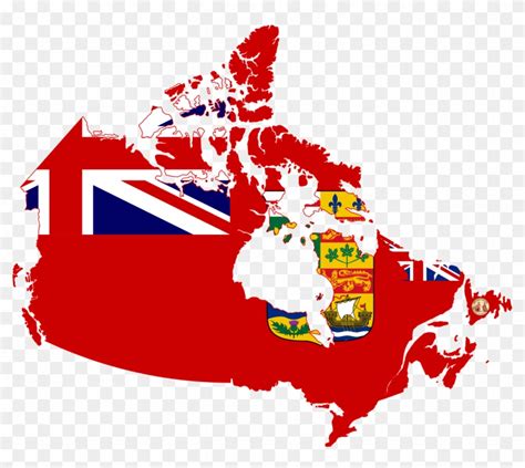 Flag Map Of Canada - Free Transparent PNG Clipart Images Download