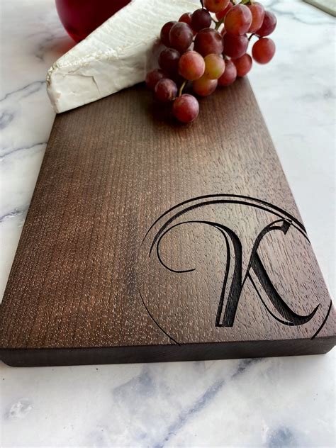 Monogram Personalized Charcuterie Board Personalized Cheese | Etsy