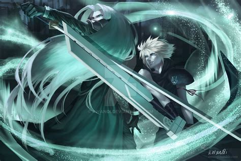 Cloud vs. Sephiroth : FF Advent Children by awanqi on DeviantArt