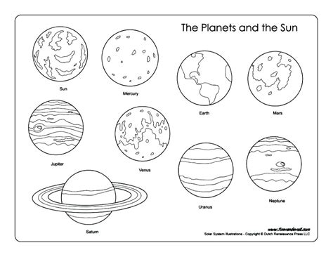 Planet Coloring Pages With The 9 Planets at GetColorings.com | Free ...