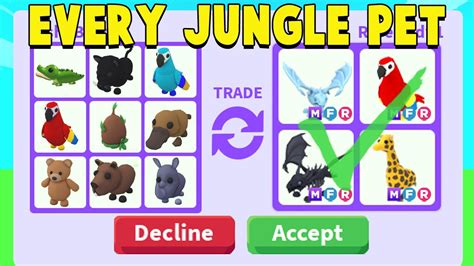 Trading EVERY Adopt Me JUNGLE EGG PET in 2022! - YouTube