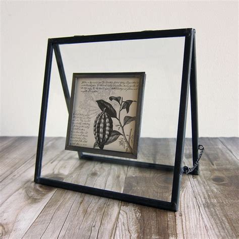 glass + metal easel frame - 3x3 | Metal easel, Frame, Floating frame