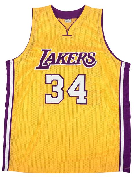 Shaquille O'Neal Autographed Los Angeles Lakers Basketball Jersey (JSA ...