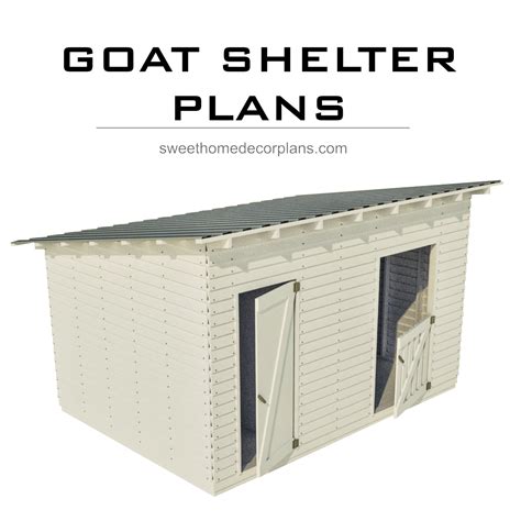 Diy Goat Shelter plans with storage shed in pdf. Wooden goat - Inspire ...