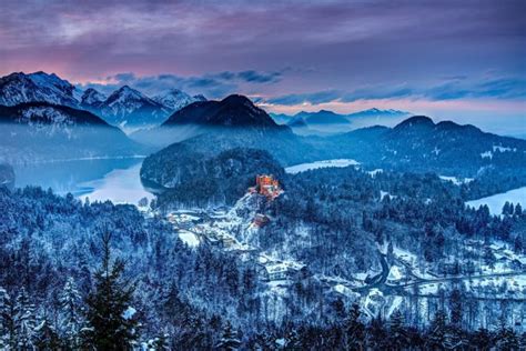 bavaria, Germany, The, Castle, Lake, Mountains, Winter, Forest Wallpapers HD / Desktop and ...