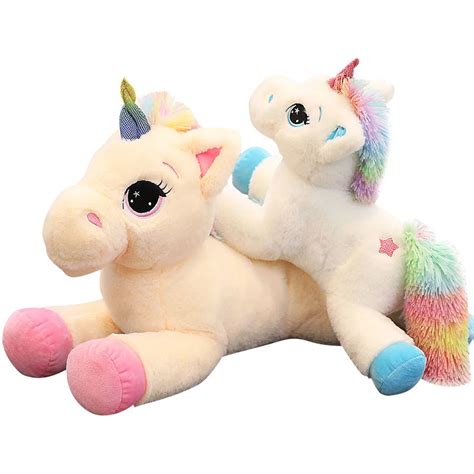 Unicorn Stuffed Animals Kawaii Plush Toy Unicorn Animal Horse Cartoon Doll Appease Sleeping Toy ...