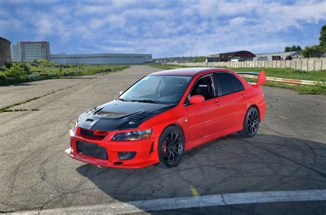 Lancer Evo 9, car, Red and Black, Mitsubishi Lancer, 1080P, red ...