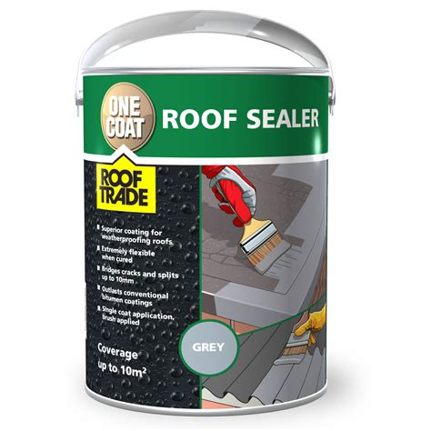 Rooftrade Grey One Coat Roof Sealer 5L | Departments | DIY at B&Q