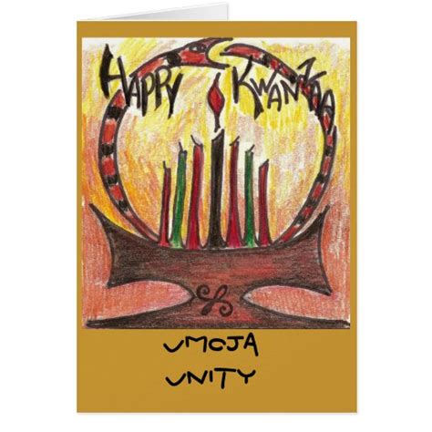 kwanzaa card, Umoja Unity Card | Zazzle