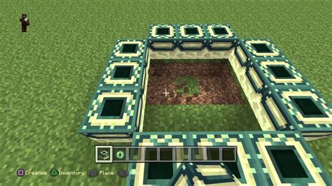 Minecraft PS4 How To: Build the End Portal Frame - YouTube