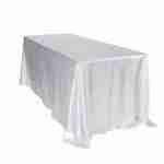 rectangular table cloth white - Excoban