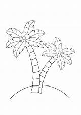 Palm trees Coloring Pages sketch template