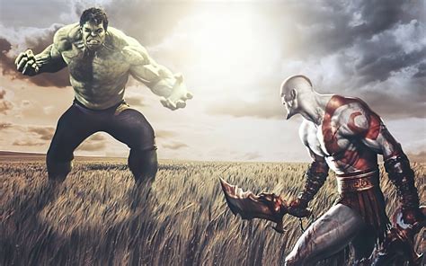 1920x1200 Hulk Vs Kratos 1080P Resolution ,HD 4k Wallpapers,Images,Backgrounds,Photos and Pictures