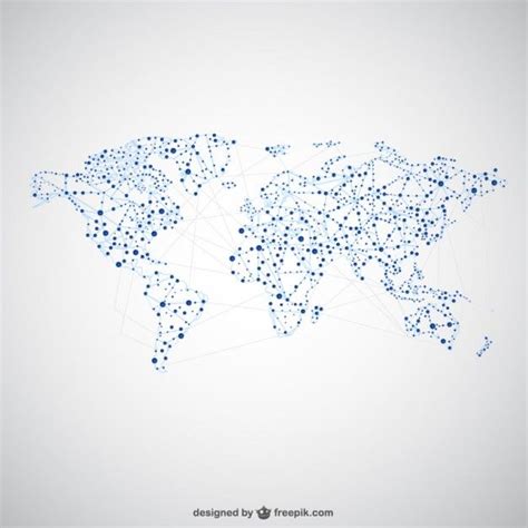 World map global network map design Free Vector Map Logo, Global Map ...