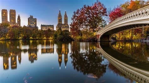 Theatre Wallpaper - Bow Bridge Crossing Over The Lake Central Park New York United States | kolpaper