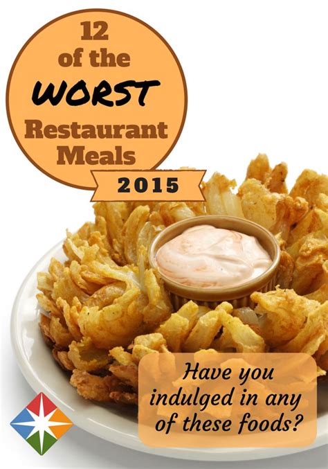 12 of the Worst Restaurant Foods | Food, Restaurant recipes, Nutrition ...