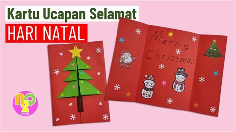 KARTU UCAPAN SELAMAT HARI NATAL BUATAN SENDIRI | DIY CHRISTMAS GREETING ...