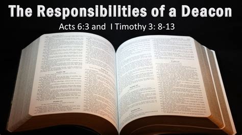 The Responsibilities of a Deacon - Faithlife Sermons